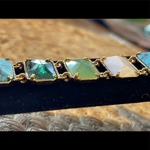 RALPH LAUREN Semi-Precious Stone Link Bracelet … Colorful & Fun! 🌸 - Picture 6 of 16
